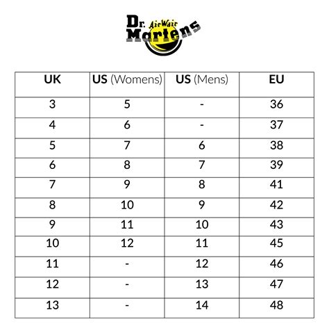 dr martens shoes size 5|dr martens size conversion chart.